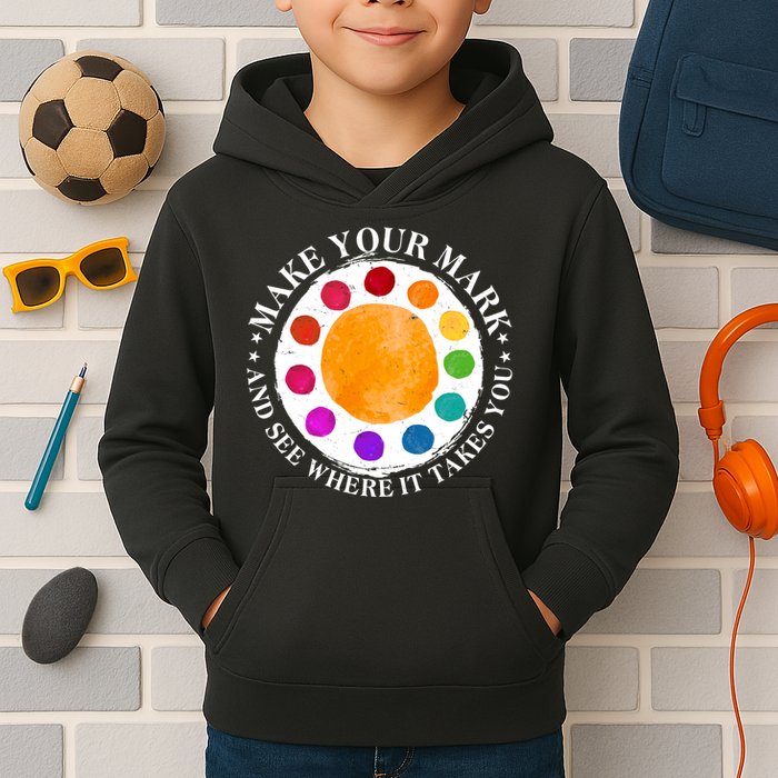 International Dot Day Make Your Mark And See Where It Takes You Kids Hoodie