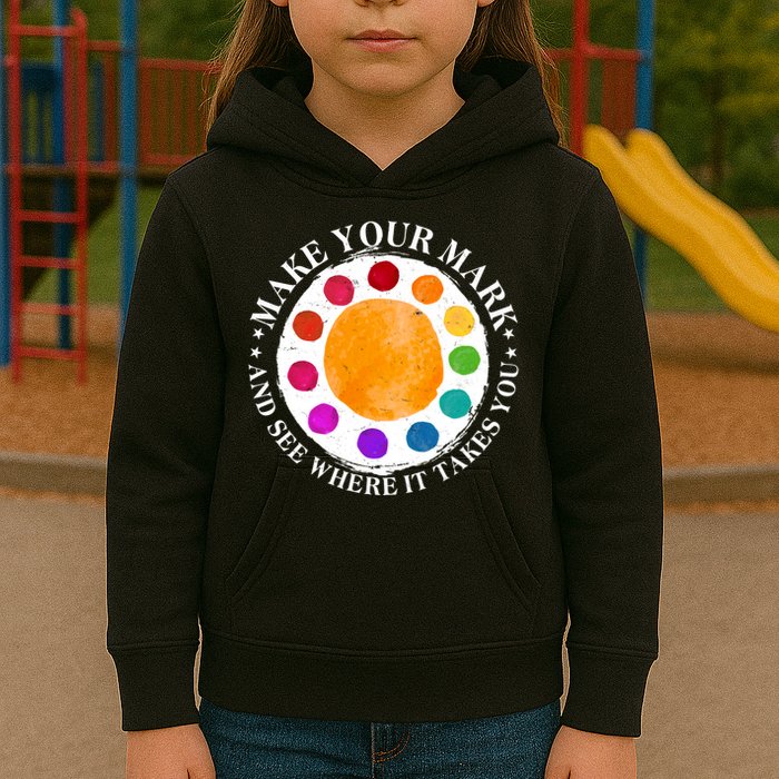 International Dot Day Make Your Mark And See Where It Takes You Kids Hoodie