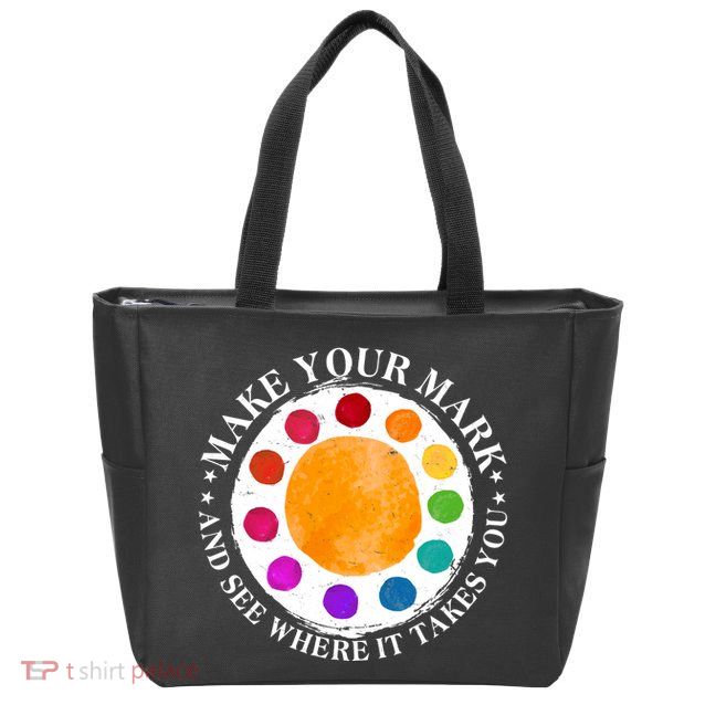 International Dot Day Make Your Mark And See Where It Takes You Zip Tote Bag