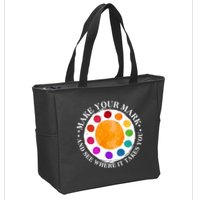International Dot Day Make Your Mark And See Where It Takes You Zip Tote Bag