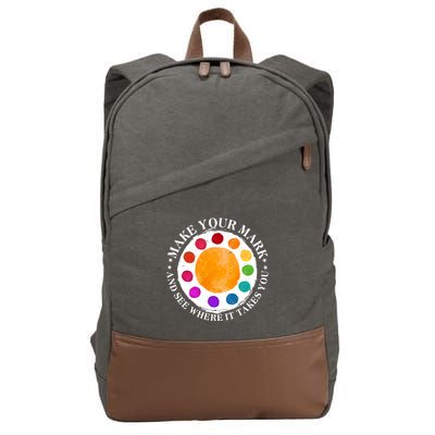 International Dot Day Make Your Mark And See Where It Takes You Cotton Canvas Backpack