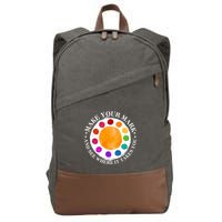 International Dot Day Make Your Mark And See Where It Takes You Cotton Canvas Backpack