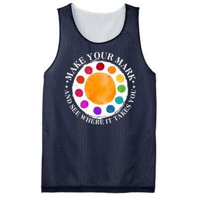 International Dot Day Make Your Mark And See Where It Takes You Mesh Reversible Basketball Jersey Tank