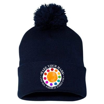 International Dot Day Make Your Mark And See Where It Takes You Pom Pom 12in Knit Beanie