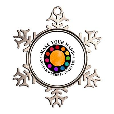 International Dot Day Make Your Mark And See Where It Takes You Metallic Star Ornament