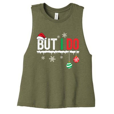 I Don't Do Matching Christmas Outfits But I Do Couple Family Women's Racerback Cropped Tank