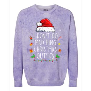 I Dont Do Matching Christmas Outfits But I Do Xmas Couples Colorblast Crewneck Sweatshirt