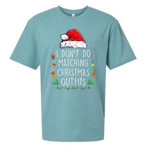 I Dont Do Matching Christmas Outfits But I Do Xmas Couples Sueded Cloud Jersey T-Shirt