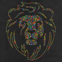 International Dot Day Colorful Dot Lion Garment-Dyed Heavyweight T-Shirt