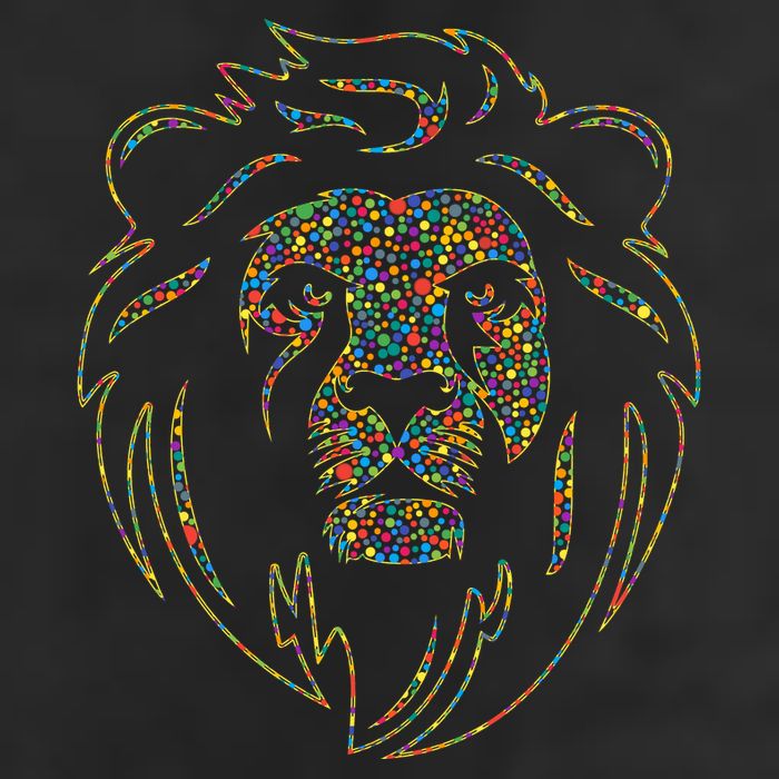 International Dot Day Colorful Dot Lion Garment-Dyed Heavyweight T-Shirt