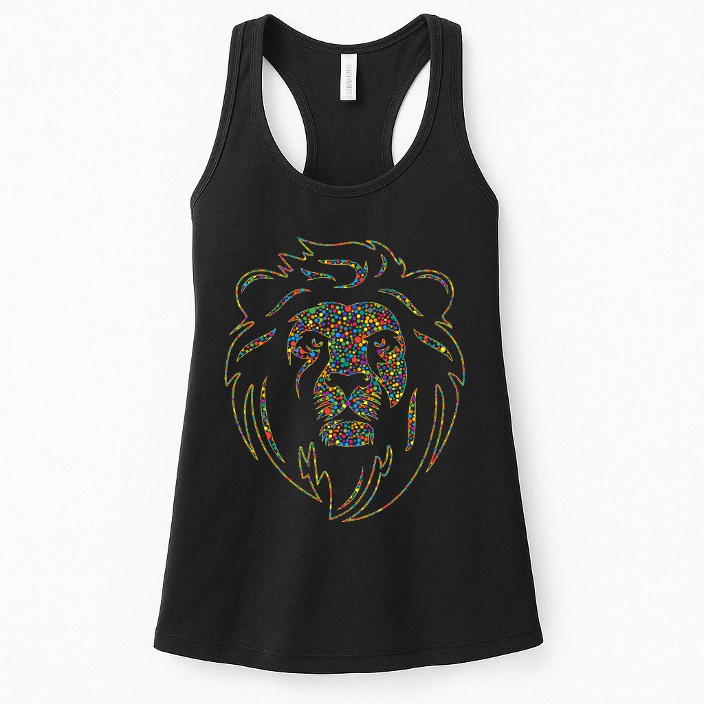 International Dot Day Colorful Dot Lion Womens Tank Top