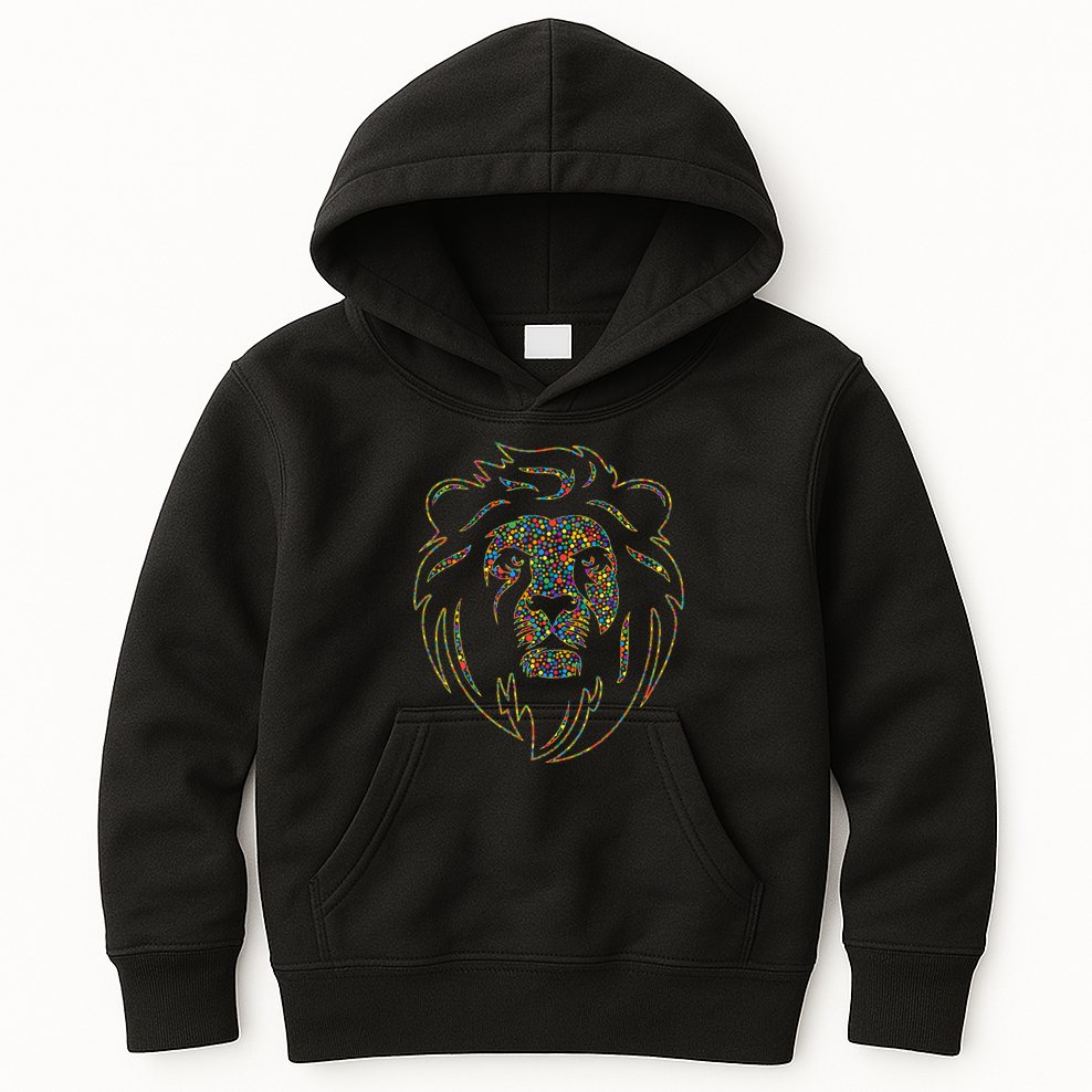 International Dot Day Colorful Dot Lion Kids Hoodie