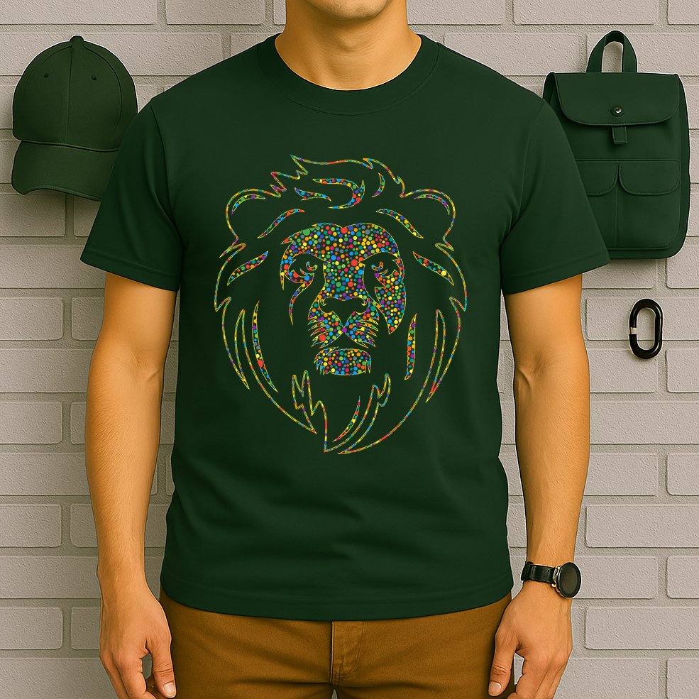 International Dot Day Colorful Dot Lion T-Shirt