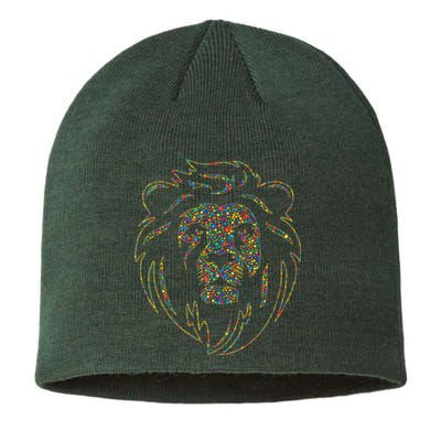 International Dot Day Colorful Dot Lion Sustainable Beanie