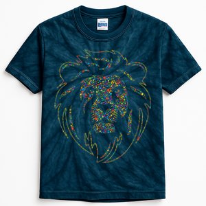 International Dot Day Colorful Dot Lion Kids Tie-Dye T-Shirt