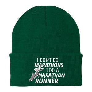 I Don't Do Marathons I Do A Marathon Runner Gift Knit Cap Winter Beanie