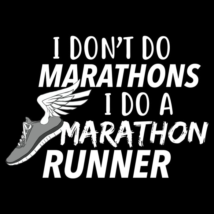 I Don't Do Marathons I Do A Marathon Runner Gift Sustainable Bucket Hat