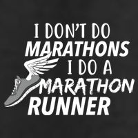 I Don't Do Marathons I Do A Marathon Runner Gift Adult Drive Performance Visor