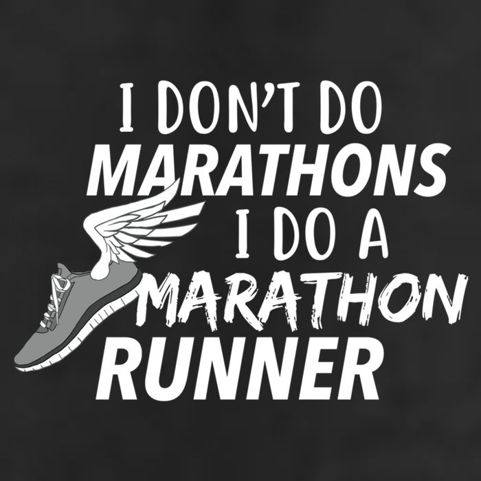 I Don't Do Marathons I Do A Marathon Runner Gift Adult Drive Performance Visor