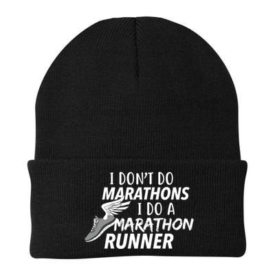 I Don't Do Marathons I Do A Marathon Runner Gift Beanie
