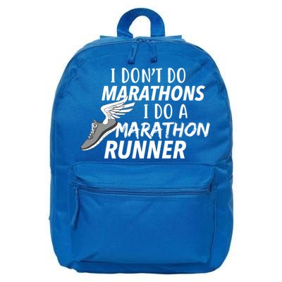 I Don't Do Marathons I Do A Marathon Runner Gift 16 in Basic Backpack