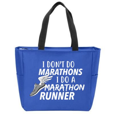 I Don't Do Marathons I Do A Marathon Runner Gift Zip Tote Bag