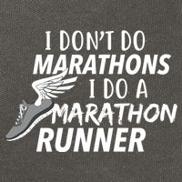 I Don't Do Marathons I Do A Marathon Runner Gift Cotton Canvas Backpack