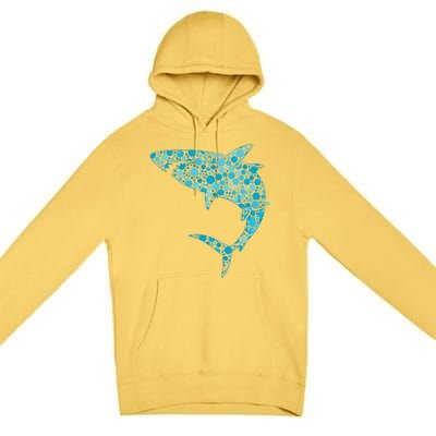 International Dot Day Teal Dot Shark Premium Pullover Hoodie