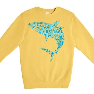 International Dot Day Teal Dot Shark Premium Crewneck Sweatshirt