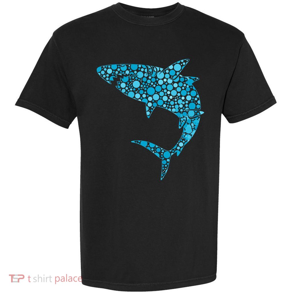 International Dot Day Teal Dot Shark Garment-Dyed Heavyweight T-Shirt