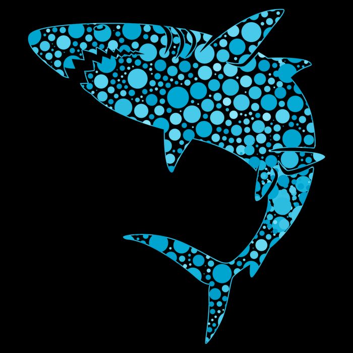 International Dot Day Teal Dot Shark Bucket Hat