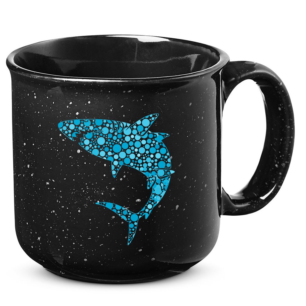 International Dot Day Teal Dot Shark 15oz Campfire Ceramic Mug
