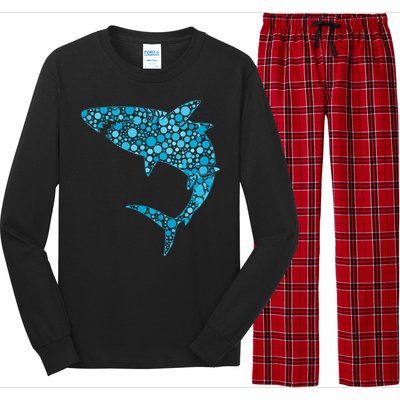 International Dot Day Teal Dot Shark Long Sleeve Pajama Set