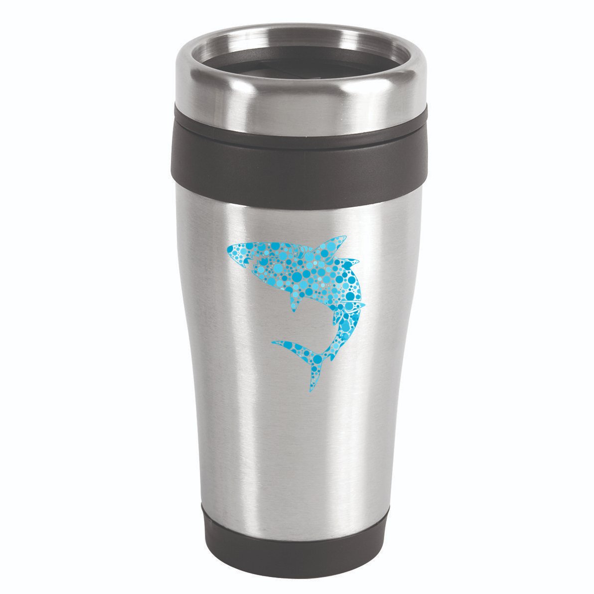 International Dot Day Teal Dot Shark 16oz Travel Tumbler