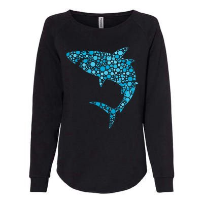 International Dot Day Teal Dot Shark Womens California Wash Sweatshirt