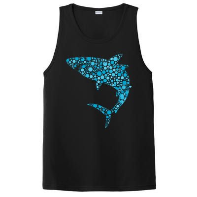 International Dot Day Teal Dot Shark PosiCharge Competitor Tank