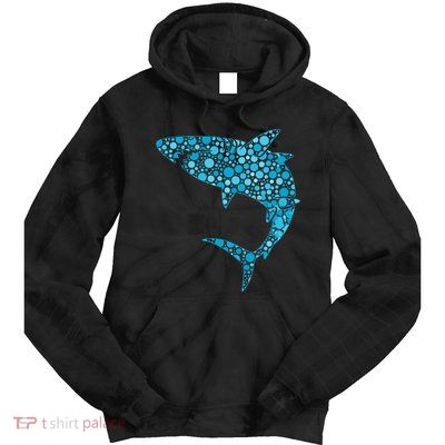 International Dot Day Teal Dot Shark Tie Dye Hoodie