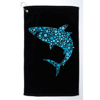 International Dot Day Teal Dot Shark Platinum Collection Golf Towel