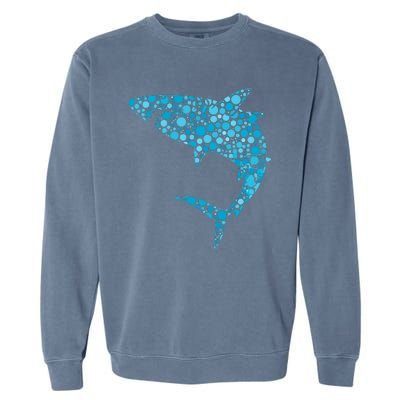 International Dot Day Teal Dot Shark Garment-Dyed Sweatshirt