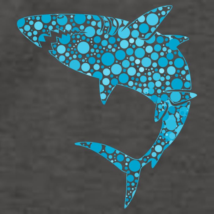 International Dot Day Teal Dot Shark Vector Backpack