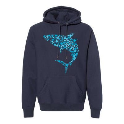 International Dot Day Teal Dot Shark Premium Hoodie