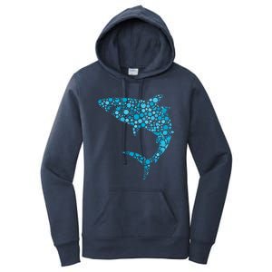 International Dot Day Teal Dot Shark Women's Pullover Hoodie