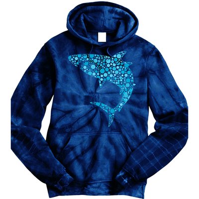 International Dot Day Teal Dot Shark Tie Dye Hoodie