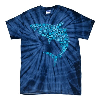 International Dot Day Teal Dot Shark Tie-Dye T-Shirt