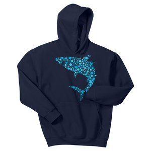 International Dot Day Teal Dot Shark Kids Hoodie