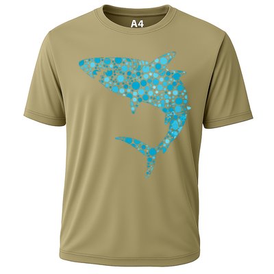 International Dot Day Teal Dot Shark Cooling Performance Crew T-Shirt