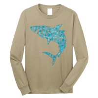 International Dot Day Teal Dot Shark Long Sleeve Shirt