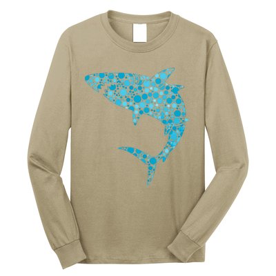 International Dot Day Teal Dot Shark Long Sleeve Shirt