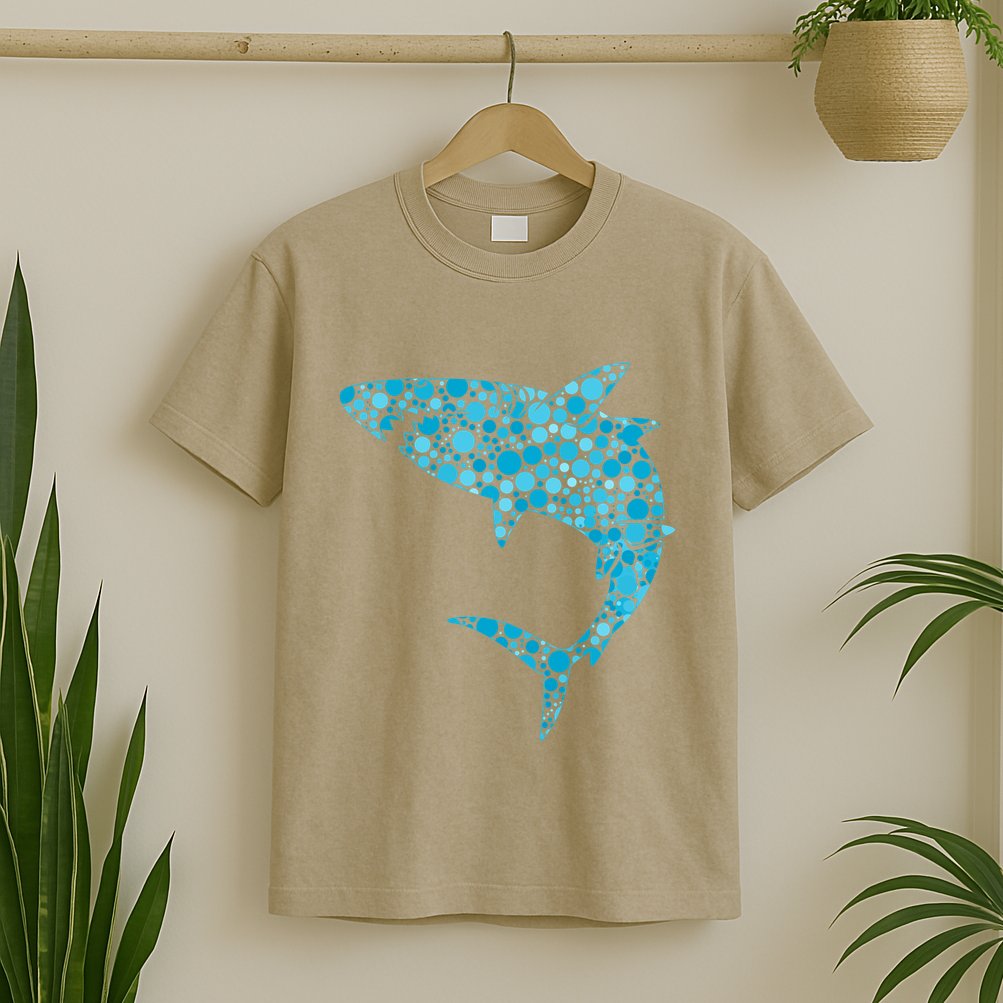 International Dot Day Teal Dot Shark T-Shirt
