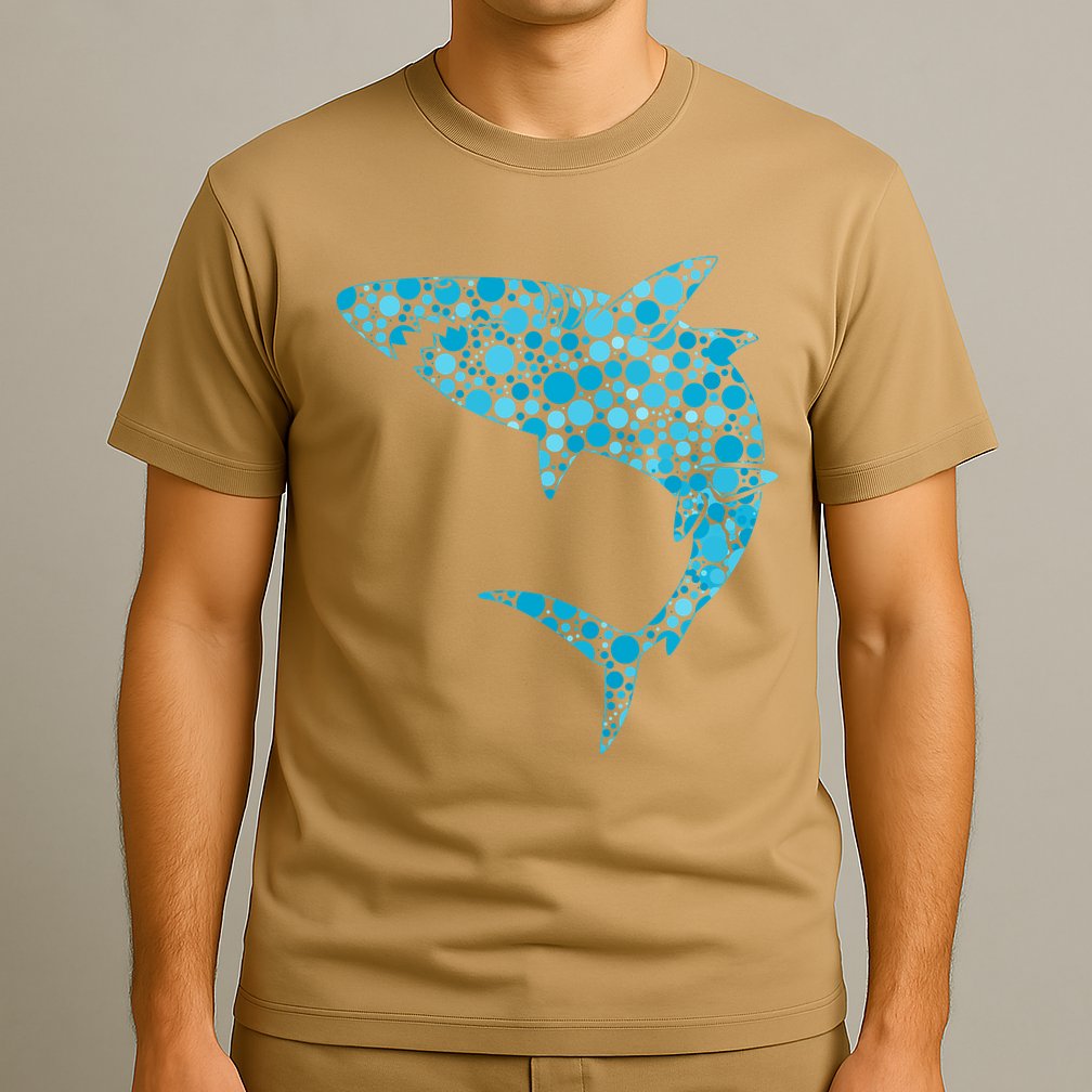 International Dot Day Teal Dot Shark T-Shirt